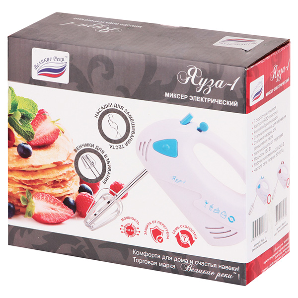 Миксер Великие Реки Яуза-1 белый с красным