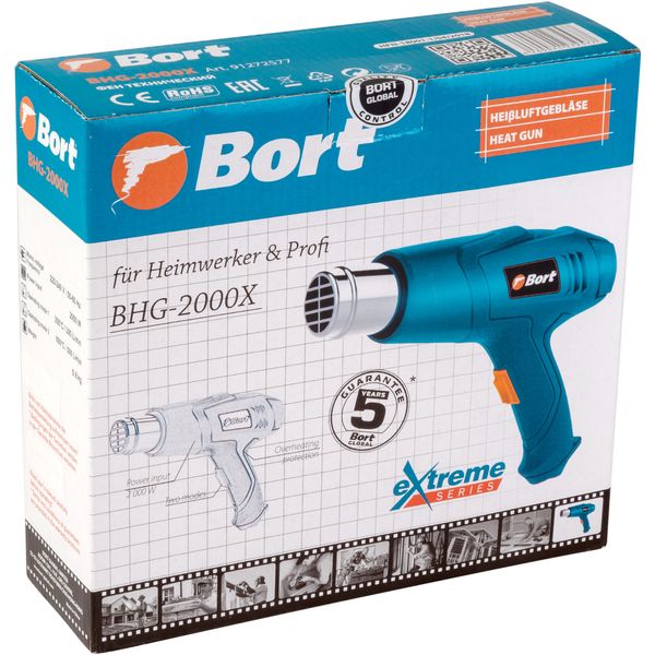 Фен cтроительный Bort BHG-2000X