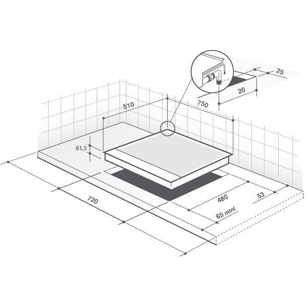 Встраиваемая газовая панель независимая Премиум De Dietrich DPE7729XF