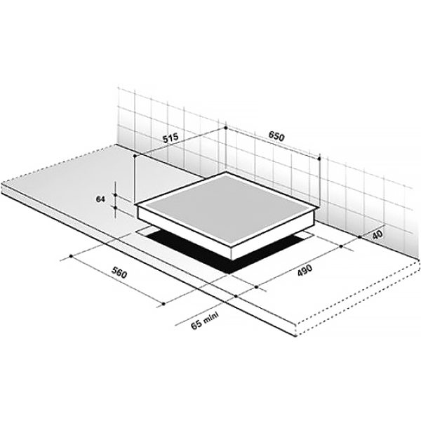 Встраиваемая индукционная панель независимая Премиум De Dietrich DPI7652B