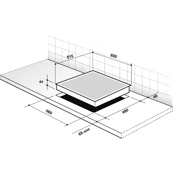 Встраиваемая индукционная панель независимая Премиум De Dietrich DPI7682X
