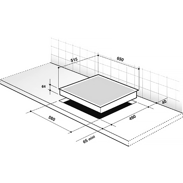 Встраиваемая индукционная панель независимая Премиум De Dietrich DPI7686XP