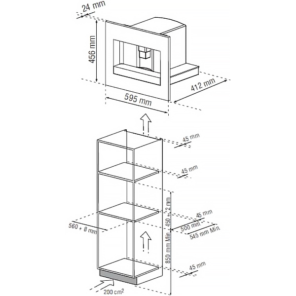 Встраиваемая кофемашина Премиум De Dietrich DKD7400X