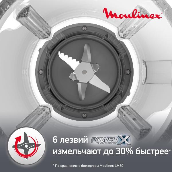 Восстановленный блендер стационарный Moulinex Perfect Mix LM811D10, как новый