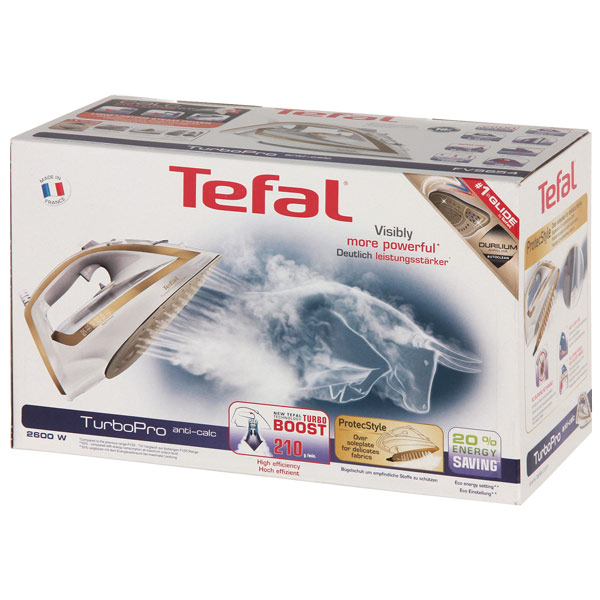 Восстановленный утюг Tefal Turbo Pro Anti-calc FV5654E0, как новый
