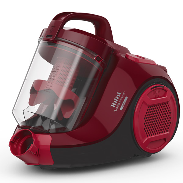 Восстановленный пылесос с контейнером для пыли Tefal Swift Power Cyclonyc TW2943EA, отличный