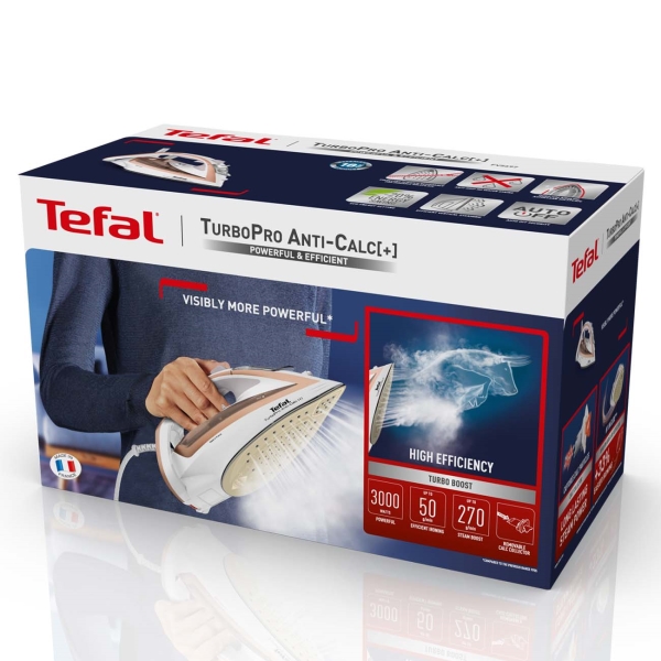Восстановленный утюг Tefal TurboPro Anti-Calc[+] (FV5697E1), хороший