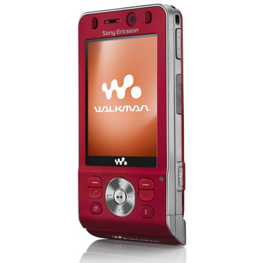 Мобильный телефон Sony Ericsson W910i красный