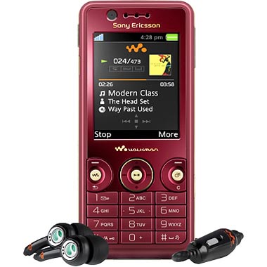 Мобильный телефон Sony Ericsson W660i красный