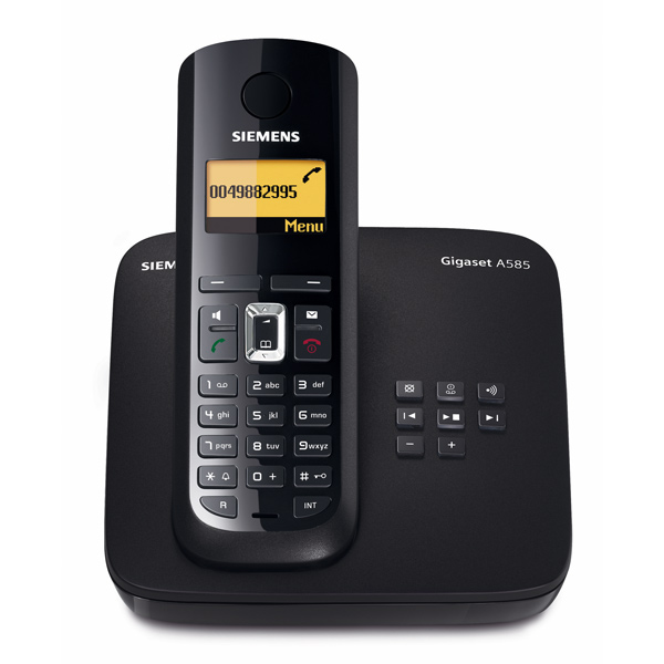 Телефон DECT Siemens Gigaset A585 черный фото