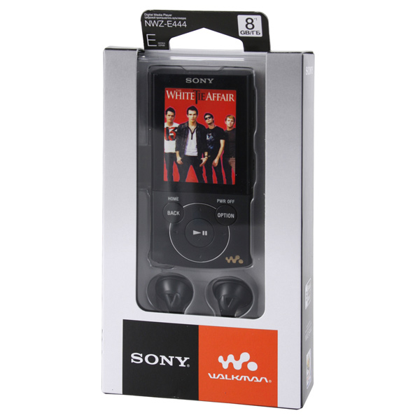 Портативный медиаплеер Sony NWZ-E444 8Gb черный