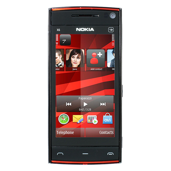 Смартфон Nokia X6 Black/красный