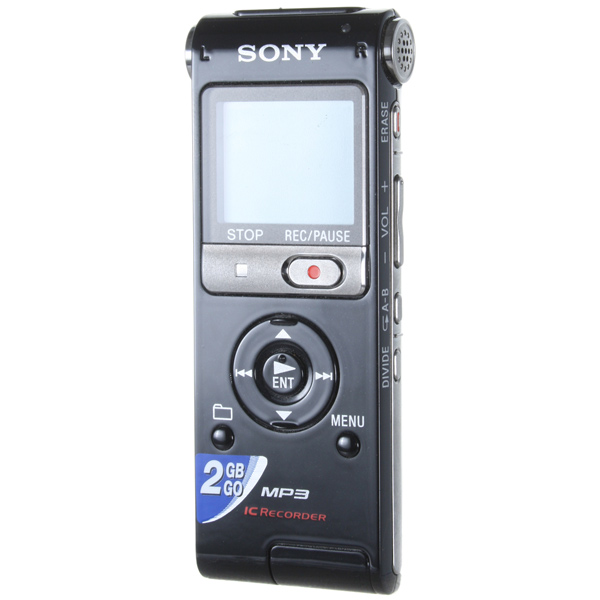 Диктофон цифровой Sony ICD-UX200 2Gb черный