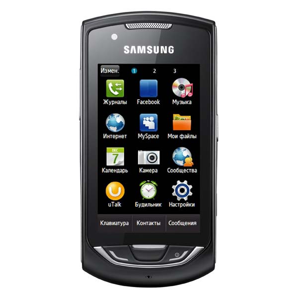 Мобильный телефон Samsung GT-S5620 Deep черный
