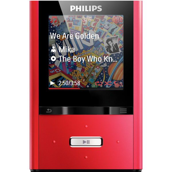 Портативный медиаплеер Philips SA2VBE04R/02 красный