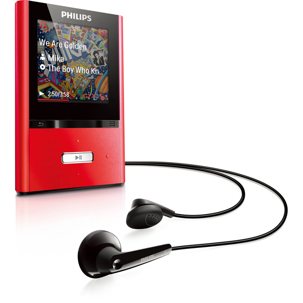 Портативный медиаплеер Philips SA2VBE04R/02 красный