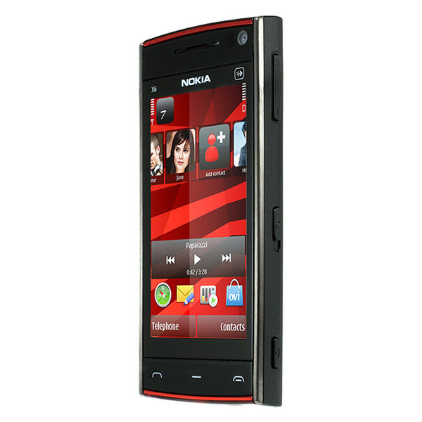 Смартфон Nokia X6 Navi 32Gb красный