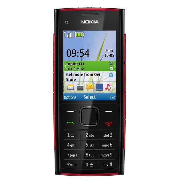 Мобильный телефон Nokia X2-00 2Gb красный