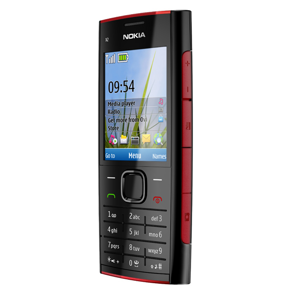 Мобильный телефон Nokia X2-00 2Gb красный