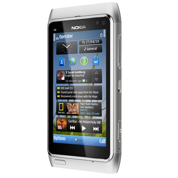 Смартфон Nokia N8-00 Silver/белый