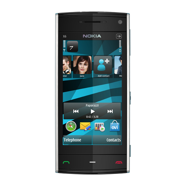 Смартфон Nokia X6-00 8Gb синий фото