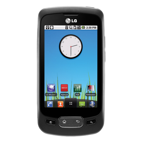 Смартфон LG P500 Optimus One черный