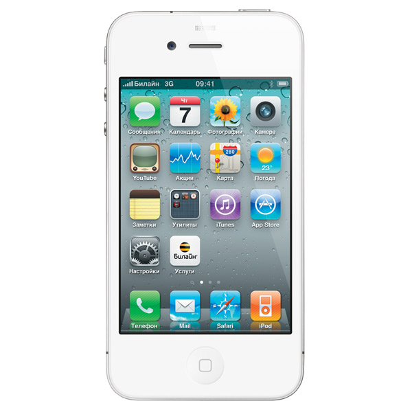 Смартфон Apple iPhone 4 16GB белый