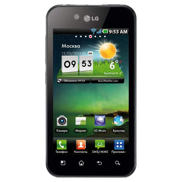 Смартфон LG P970 черный фото