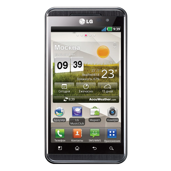 Смартфон LG P920 3D черный