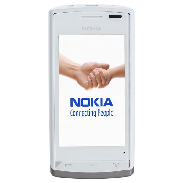 Смартфон Nokia 500 White/серебристый