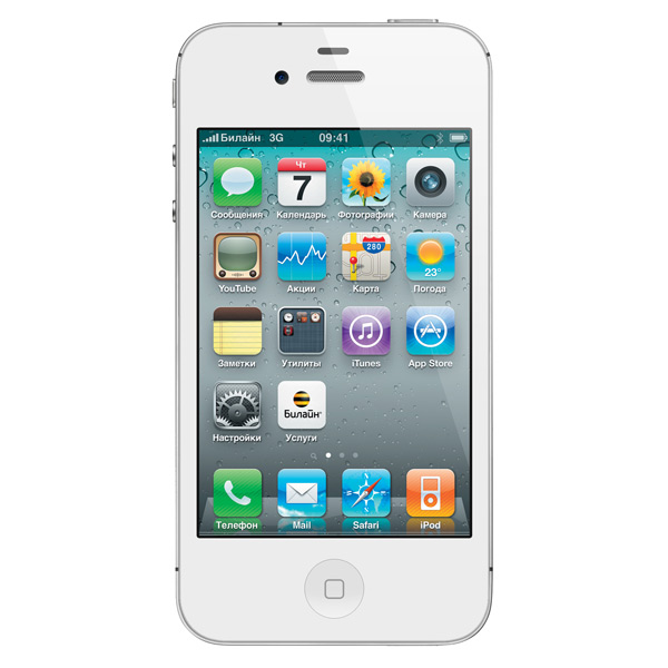 Смартфон Apple iPhone 4S 16GB White (MD239RU/A)