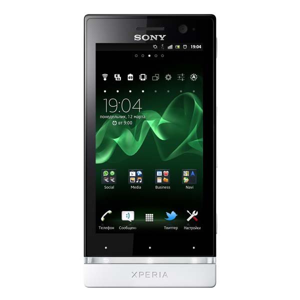 Смартфон Sony XPERIA U ST25i белый фото