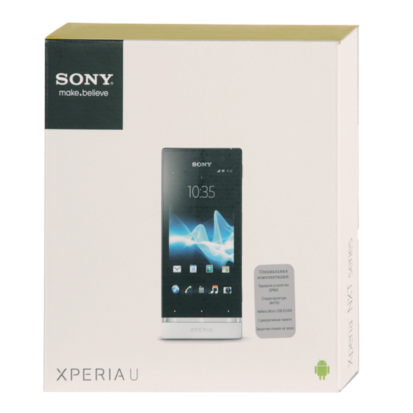 Смартфон Sony XPERIA U ST25i белый