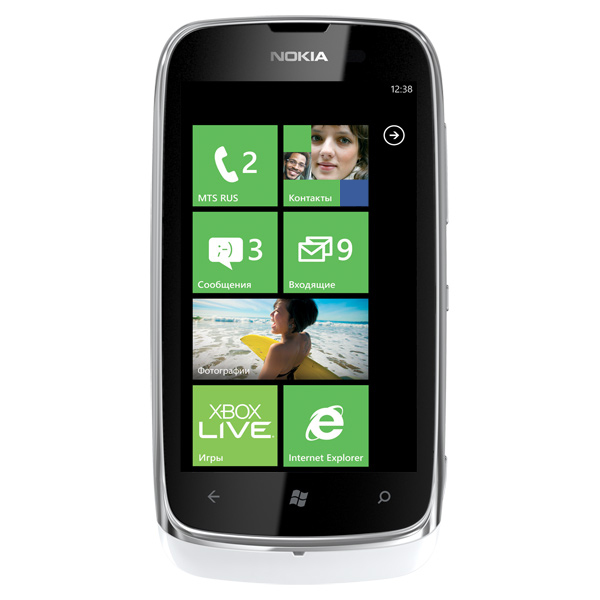 Смартфон Nokia Lumia 610 белый