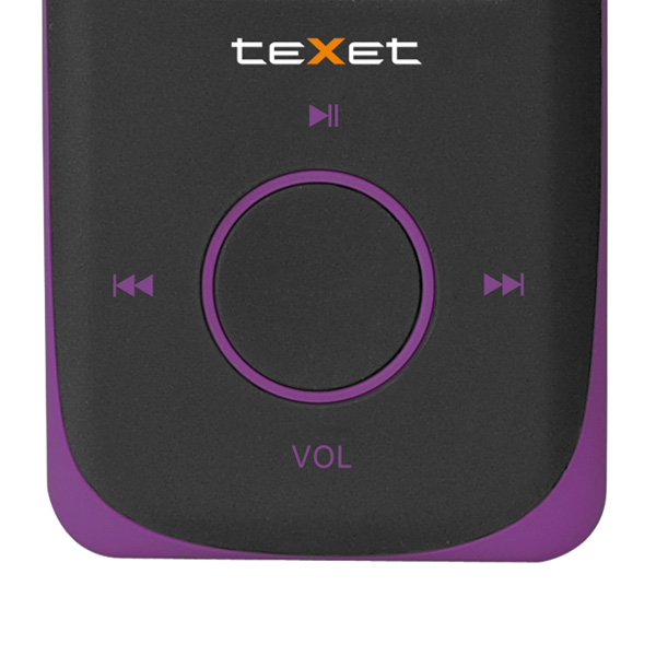 Портативный медиаплеер teXet T-189 пурпурный