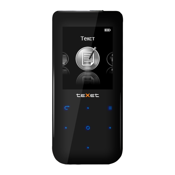 Портативный медиаплеер teXet T-199 4Gb черный