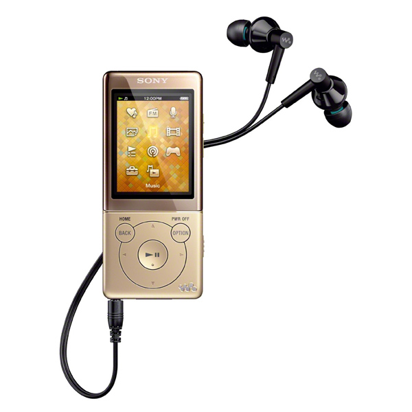 Портативный медиаплеер Sony NWZ-E473 4Gb золотой