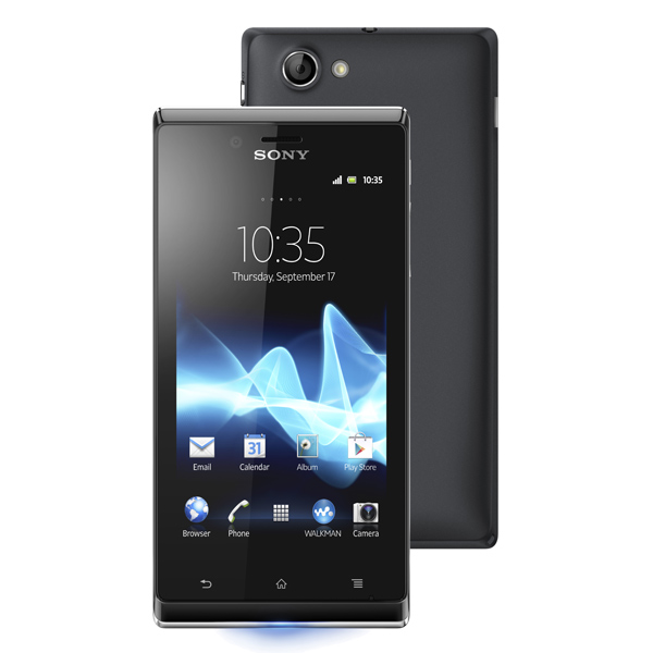 Смартфон Sony Xperia J ST26i черный фото