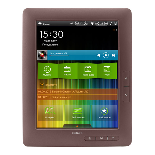 Электронная книга teXet TB-880HD 4Gb бронзовый
