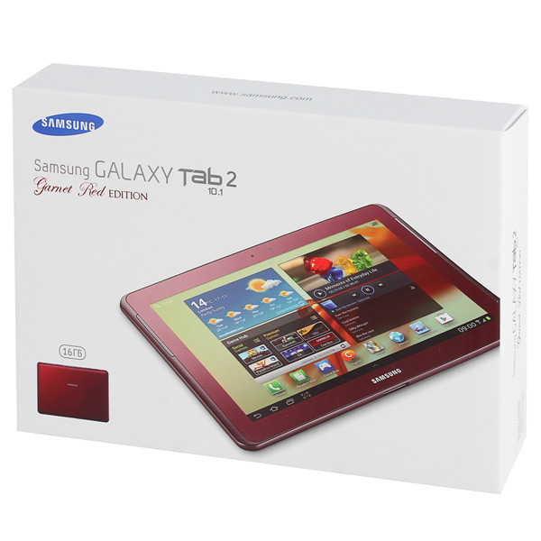 Планшет Samsung Galaxy Tab 2 10.1 GT-P5100 16Gb красный