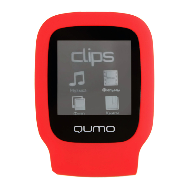 Портативный медиаплеер Qumo Clips 4GB красный