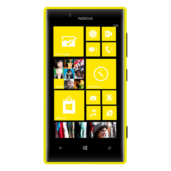 Смартфон Nokia Lumia 720 желтый фото