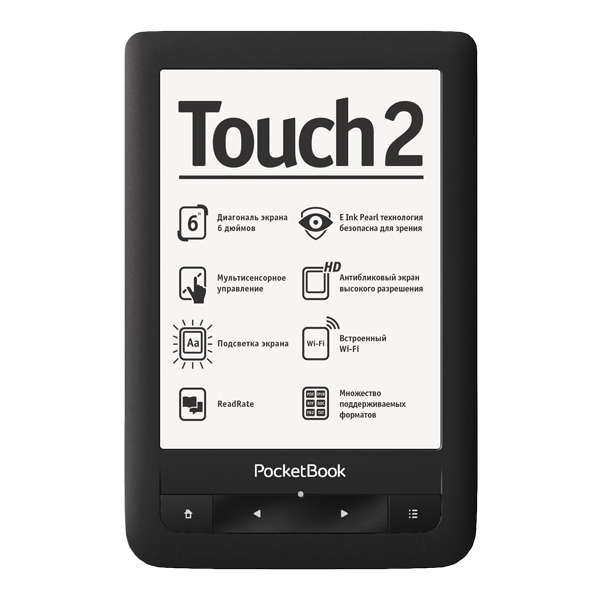 Электронная книга PocketBook 623 Touch 2 черный фото