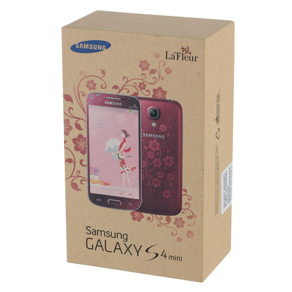 Смартфон Samsung Galaxy S4 Mini La Fleur GT-I9190 красный