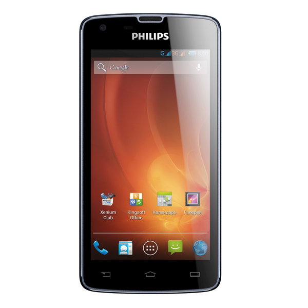 Смартфон Philips Xenium W8510 нави темно-синий