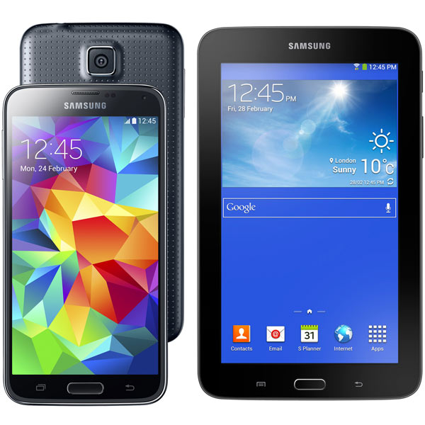 Смартфон Samsung Galaxy S5 16Gb SM-G900F Black + Tab3 Lite SM-T110