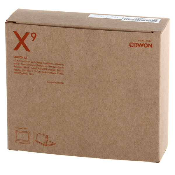 Портативный медиаплеер премиум Cowon X9 16Gb черный