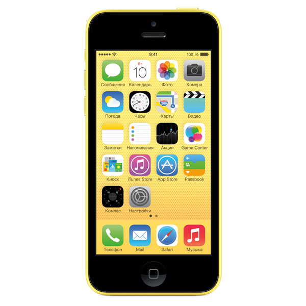 Смартфон Apple iPhone 5C 8GB Yellow (MG8Y2RU/A)