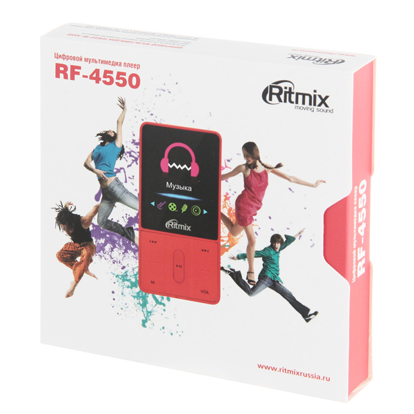 Портативный медиаплеер Ritmix RF-4550 8Gb красный