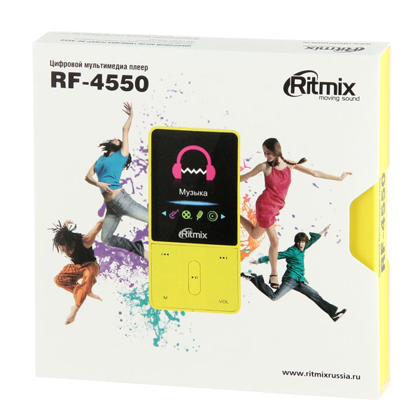 Портативный медиаплеер Ritmix RF-4550 8Gb желтый